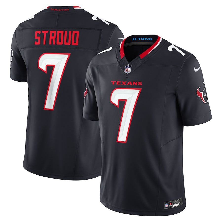 Men Houston Texans #7 C.J. Stroud Nike Navy Vapor F.U.S.E. Limited NFL Jersey->houston texans->NFL Jersey